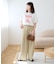【UNISEX】【プラスサイズあり】ストライプシアサッカーイージーパンツ