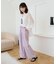 【UNISEX】【プラスサイズあり】ストライプシアサッカーイージーパンツ