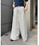【UNISEX】【プラスサイズあり】ストライプシアサッカーイージーパンツ