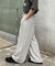 【UNISEX】【プラスサイズあり】ストライプシアサッカーイージーパンツ