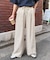 【UNISEX】【プラスサイズあり】ストライプシアサッカーイージーパンツ