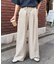 【UNISEX】【プラスサイズあり】ストライプシアサッカーイージーパンツ