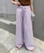 【UNISEX】【プラスサイズあり】ストライプシアサッカーイージーパンツ