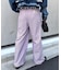 【UNISEX】【プラスサイズあり】ストライプシアサッカーイージーパンツ