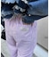 【UNISEX】【プラスサイズあり】ストライプシアサッカーイージーパンツ