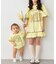 【KIDS】メロウ切替ロゴ半袖ロンパース