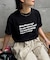 【UNISEX】【プラスサイズあり】ポコポコメッセージロゴTEE