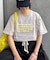【UNISEX】【プラスサイズあり】ポコポコメッセージロゴTEE