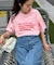 【UNISEX】【プラスサイズあり】ポコポコメッセージロゴTEE