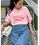 【UNISEX】【プラスサイズあり】ポコポコメッセージロゴTEE