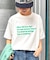 【UNISEX】【プラスサイズあり】ポコポコメッセージロゴTEE