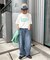 【UNISEX】【プラスサイズあり】ポコポコメッセージロゴTEE