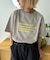 【UNISEX】【プラスサイズあり】ポコポコメッセージロゴTEE