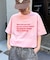 【UNISEX】【プラスサイズあり】ポコポコメッセージロゴTEE