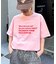 【UNISEX】【プラスサイズあり】ポコポコメッセージロゴTEE