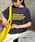 【UNISEX】【プラスサイズあり】ポコポコメッセージロゴTEE