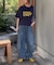【UNISEX】【プラスサイズあり】ポコポコメッセージロゴTEE