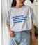 【UNISEX】【プラスサイズあり】ポコポコメッセージロゴTEE