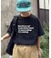 【UNISEX】【プラスサイズあり】ポコポコメッセージロゴTEE