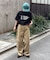 【UNISEX】【プラスサイズあり】ポコポコメッセージロゴTEE