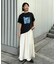 【UNISEX】【プラスサイズあり】スラブ天竺ピグメントロゴTEE