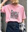 【UNISEX】【プラスサイズあり】スラブ天竺ピグメントロゴTEE