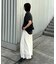 【UNISEX】【プラスサイズあり】スラブ天竺ピグメントロゴTEE