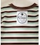 【BABY】【Qinn】ボーダーワッフルヘンリートップス：80～100cm