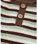 【BABY】【Qinn】ボーダーワッフルヘンリートップス：80～100cm