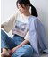 オーガンジーシアードッキングプリントTEE