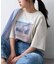 オーガンジーシアードッキングプリントTEE