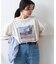 オーガンジーシアードッキングプリントTEE
