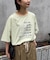 オーガンジーシアードッキングプリントTEE