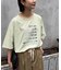 オーガンジーシアードッキングプリントTEE