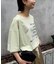 オーガンジーシアードッキングプリントTEE