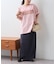 オーガンジーシアードッキングプリントTEE