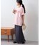 オーガンジーシアードッキングプリントTEE