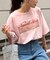 オーガンジーシアードッキングプリントTEE