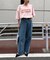 オーガンジーシアードッキングプリントTEE