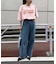 オーガンジーシアードッキングプリントTEE