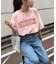 オーガンジーシアードッキングプリントTEE