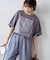オーガンジーシアードッキングプリントTEE