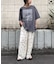 オーガンジーシアードッキングプリントTEE