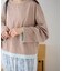 【接触冷感/ドット柄あり】フェイクレイヤードシアースラブ刺繍オーバーTee