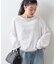 【接触冷感/ドット柄あり】フェイクレイヤードシアースラブ刺繍オーバーTee