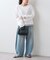 【接触冷感/ドット柄あり】フェイクレイヤードシアースラブ刺繍オーバーTee