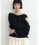 【接触冷感/ドット柄あり】フェイクレイヤードシアースラブ刺繍オーバーTee