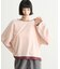 【接触冷感/ドット柄あり】フェイクレイヤードシアースラブ刺繍オーバーTee