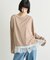 【接触冷感/ドット柄あり】フェイクレイヤードシアースラブ刺繍オーバーTee
