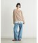 【接触冷感/ドット柄あり】フェイクレイヤードシアースラブ刺繍オーバーTee